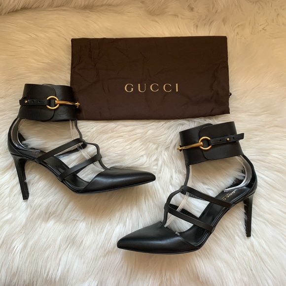 Gucci Shoes - GUCCI Ursula Horsebit Cage Pumps